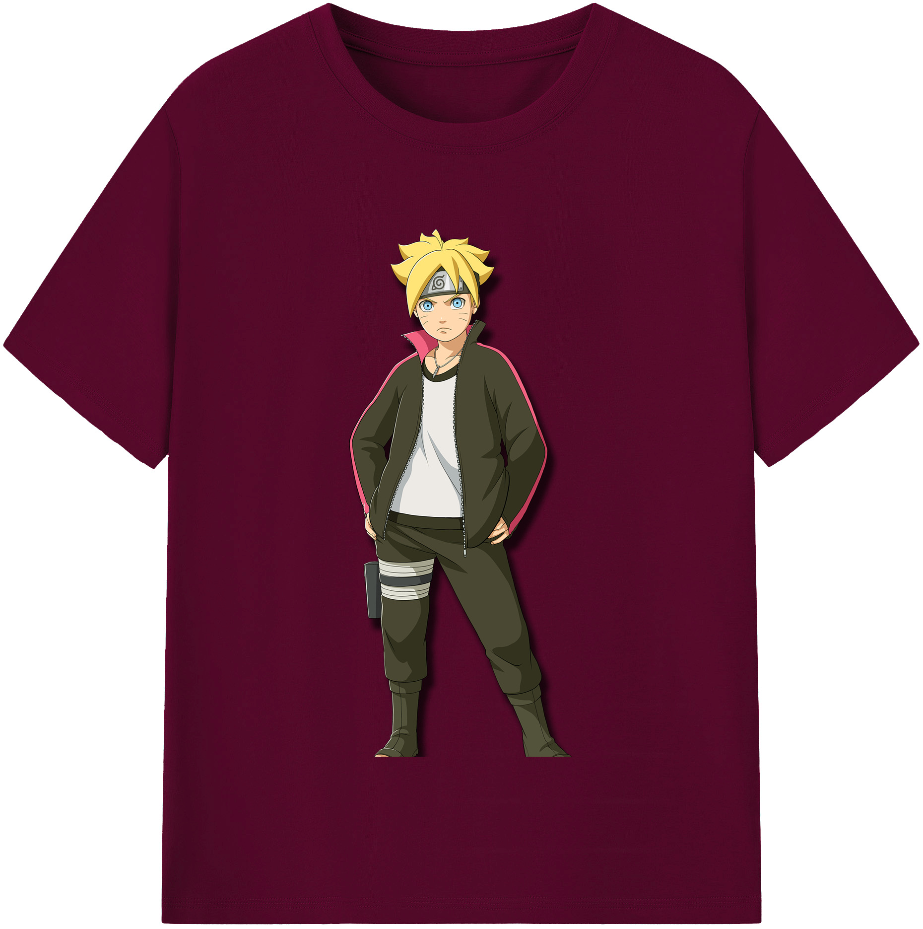 （画像用） NARUTO -ナルト- うずまき ボルト Uzumaki Boruto レディースカジュアルプリントTシャツ（綿100％）